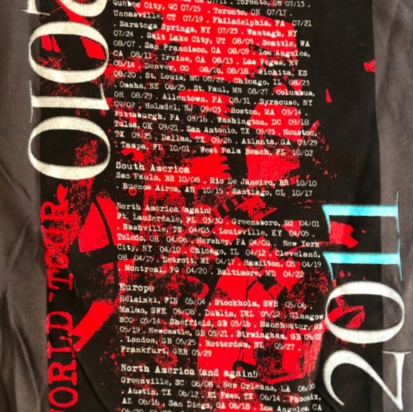 RUSH Time Machine Tour T-Shirt 2010-2011 Concert Tee M&O Knits NEVER WORN size M - Picture 4 of 5